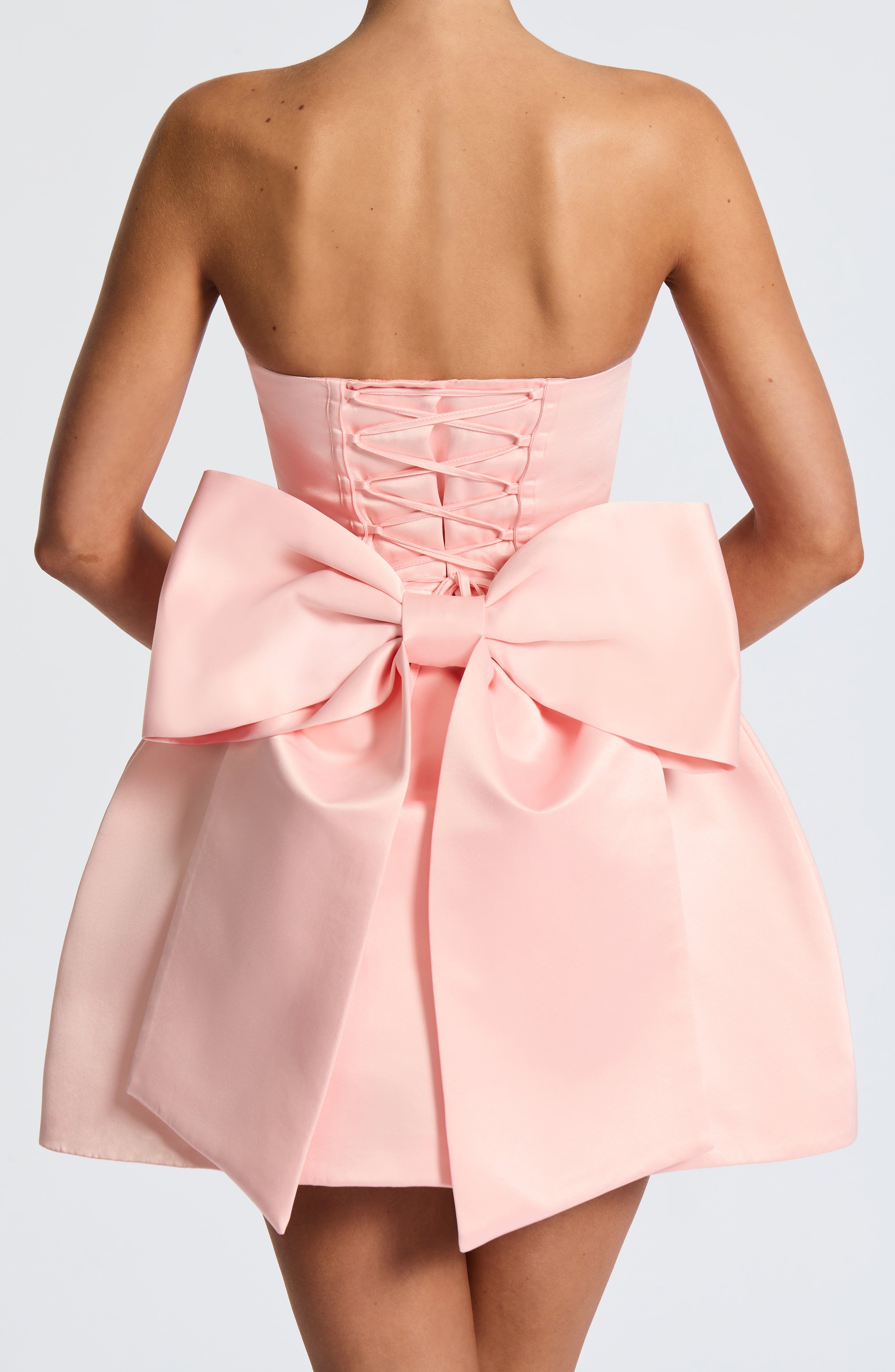 Abbey Mini Dress - Blush - Napalia