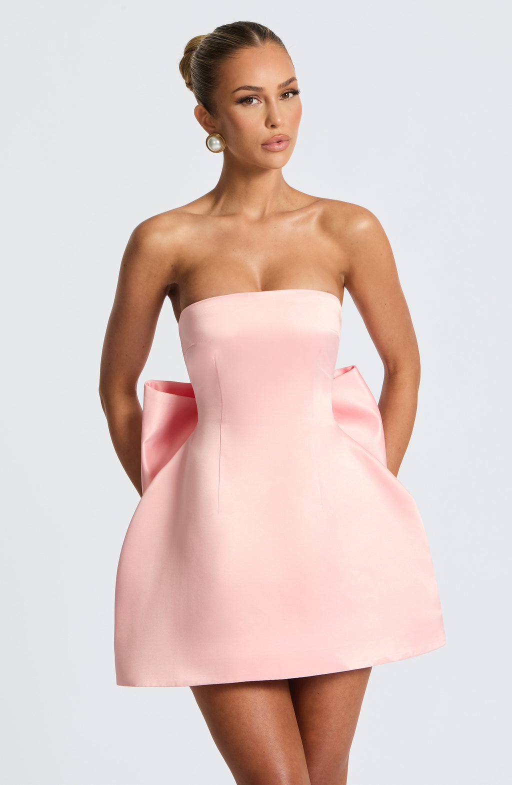 Abbey Mini Dress - Blush - Napalia