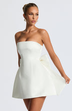 Abbey Mini Dress - Ivory - Napalia