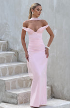 Abigail Maxi Dress - Blush - Napalia