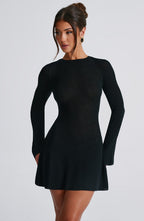 Adalee Mini Dress - Black - Napalia