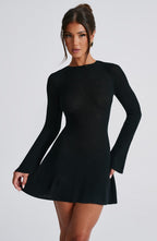Adalee Mini Dress - Black - Napalia