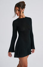 Adalee Mini Dress - Black - Napalia
