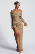 Adelphia Midi Dress - Beige - Napalia
