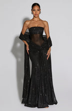 Agnes Shawl - Black Sparkle - Napalia