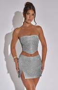 Aimee Top - Silver - Napalia