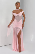 Alaia Maxi Dress - Blush - Napalia
