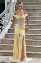 Alaia Maxi Dress - Lemon - Napalia