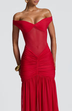 Alaia Maxi Dress - Red - Napalia