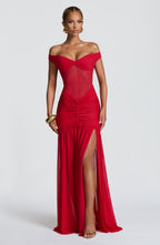 Alaia Maxi Dress - Red - Napalia