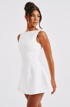 Alana Mini Dress - Ivory - Napalia