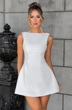 Alana Mini Dress - Ivory - Napalia