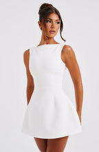 Alana Mini Dress - Ivory - Napalia
