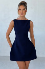 Alana Mini Dress - Navy - Napalia