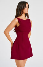 Alana Mini Dress - Wine - Napalia