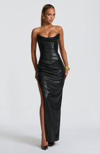 Alba Maxi Dress - Black - Napalia