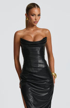 Alba Maxi Dress - Black - Napalia