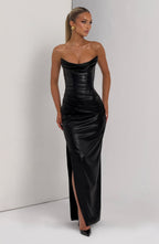 Alba Maxi Dress - Black - Napalia