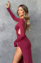 Aleena Maxi Dress - Cherry - Napalia