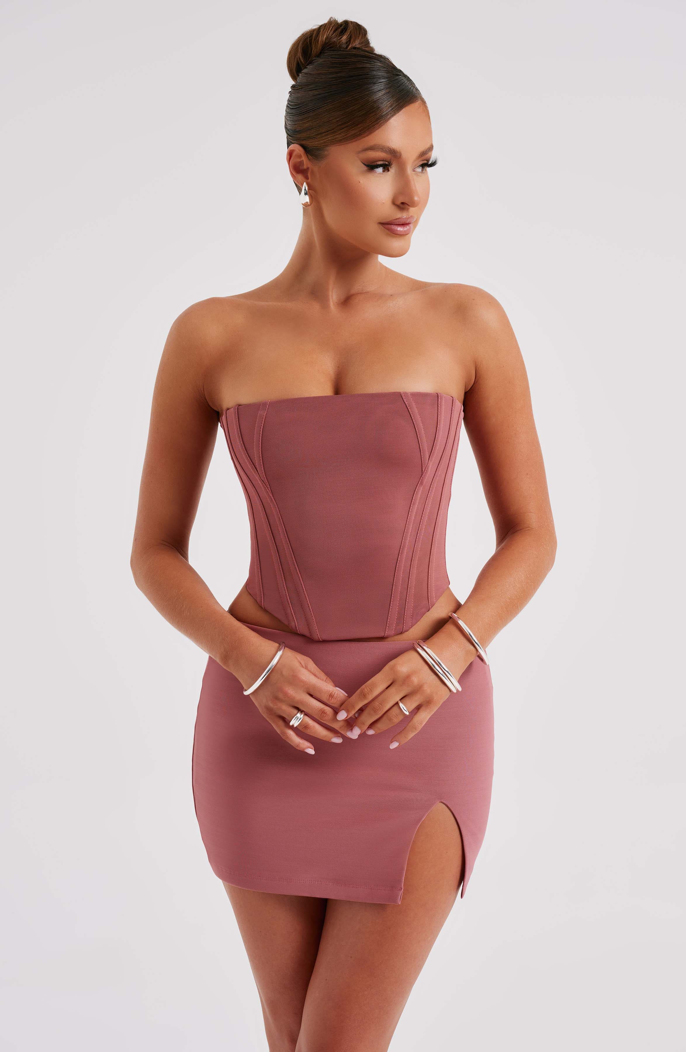 Alina Mini Skirt - Rose Pink - Napalia