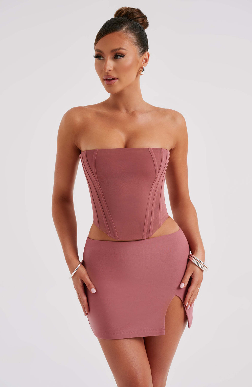 Alina Mini Skirt - Rose Pink - Napalia
