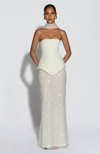 Allaire Maxi Skirt - Ivory - Napalia