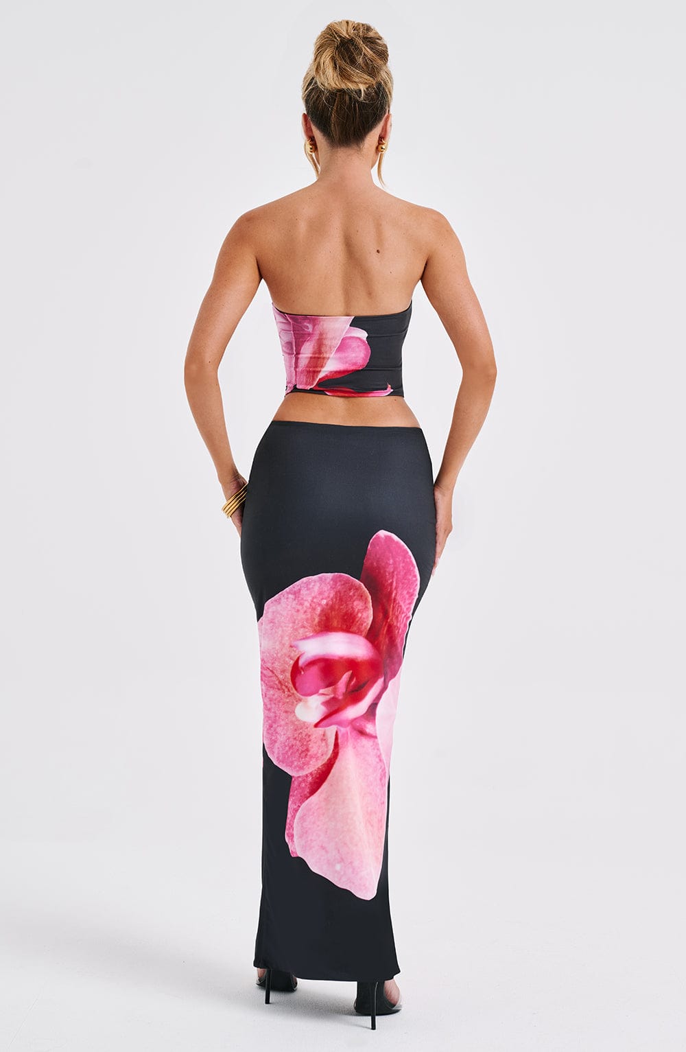 Allegra Top - Black Floral Print - Napalia