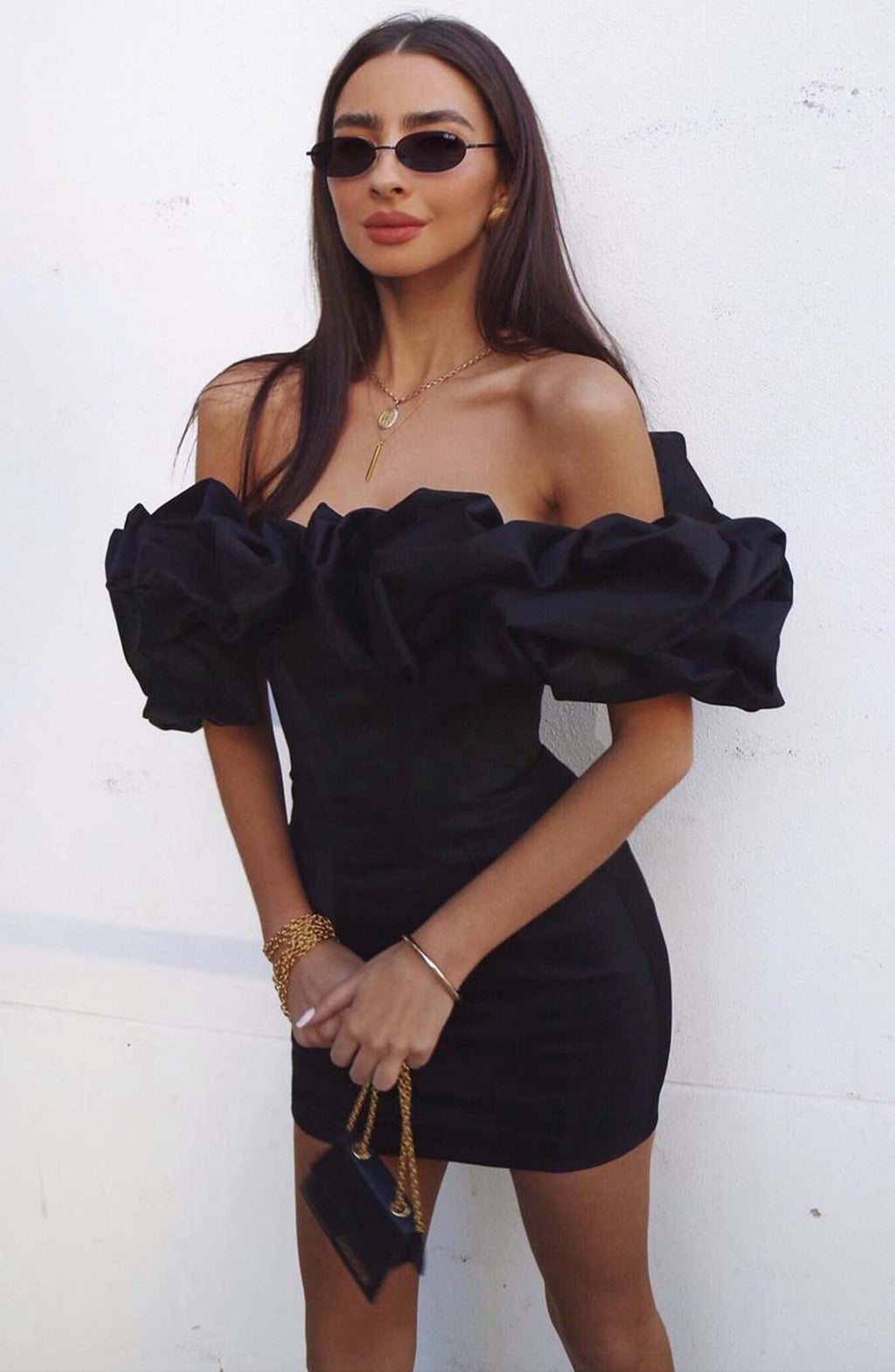 Allie Mini Dress - Black - Napalia