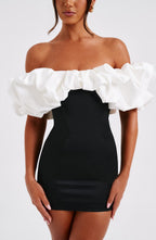 Allie Mini Dress - Black/White - Napalia
