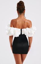 Allie Mini Dress - Black/White - Napalia
