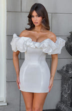 Allie Mini Dress - White - Napalia