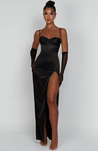 Alora Maxi Dress - Black - Napalia