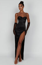 Alora Maxi Dress - Black - Napalia