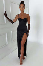 Alora Maxi Dress - Black - Napalia