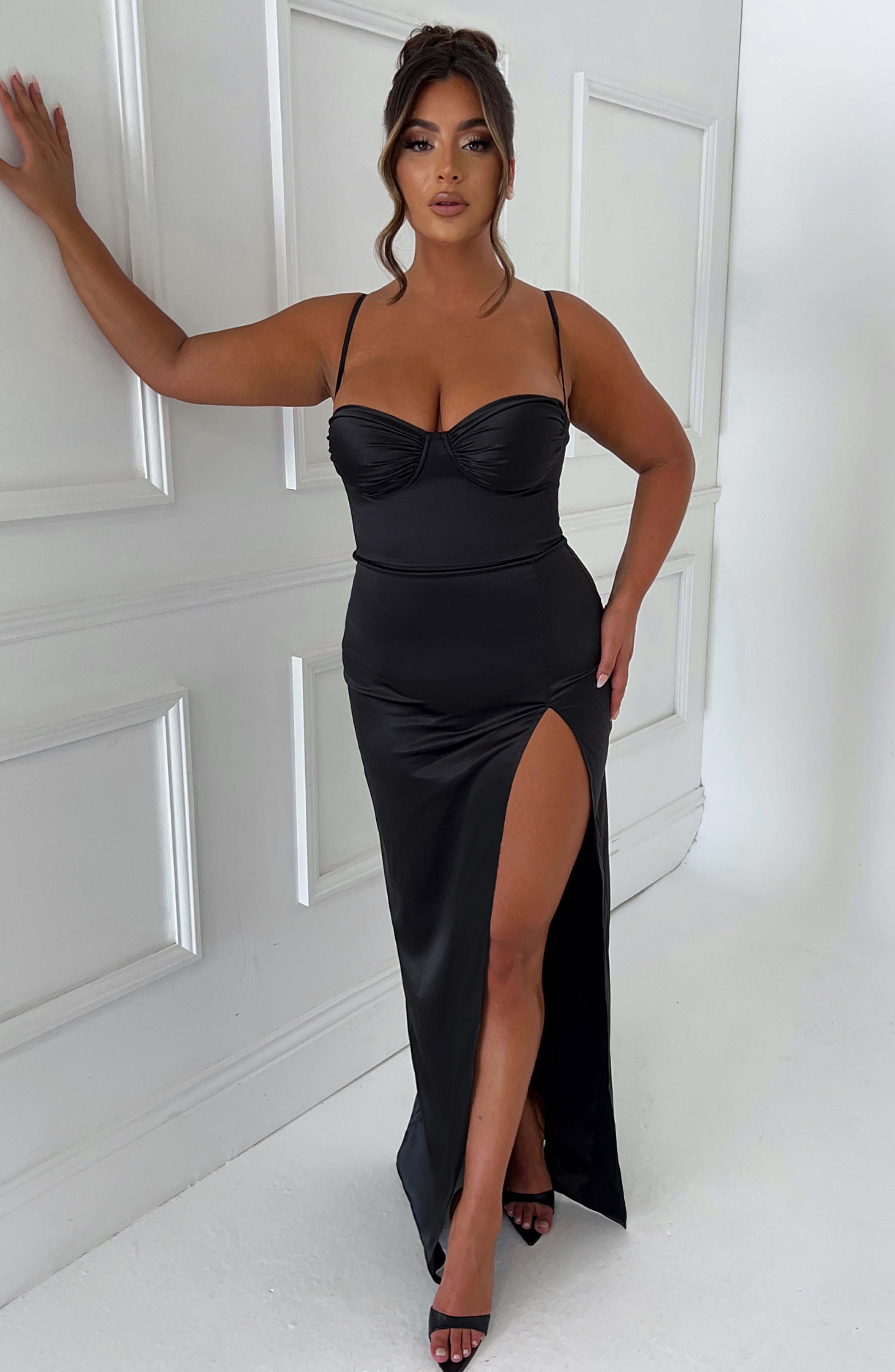 Alora Maxi Dress - Black - Napalia