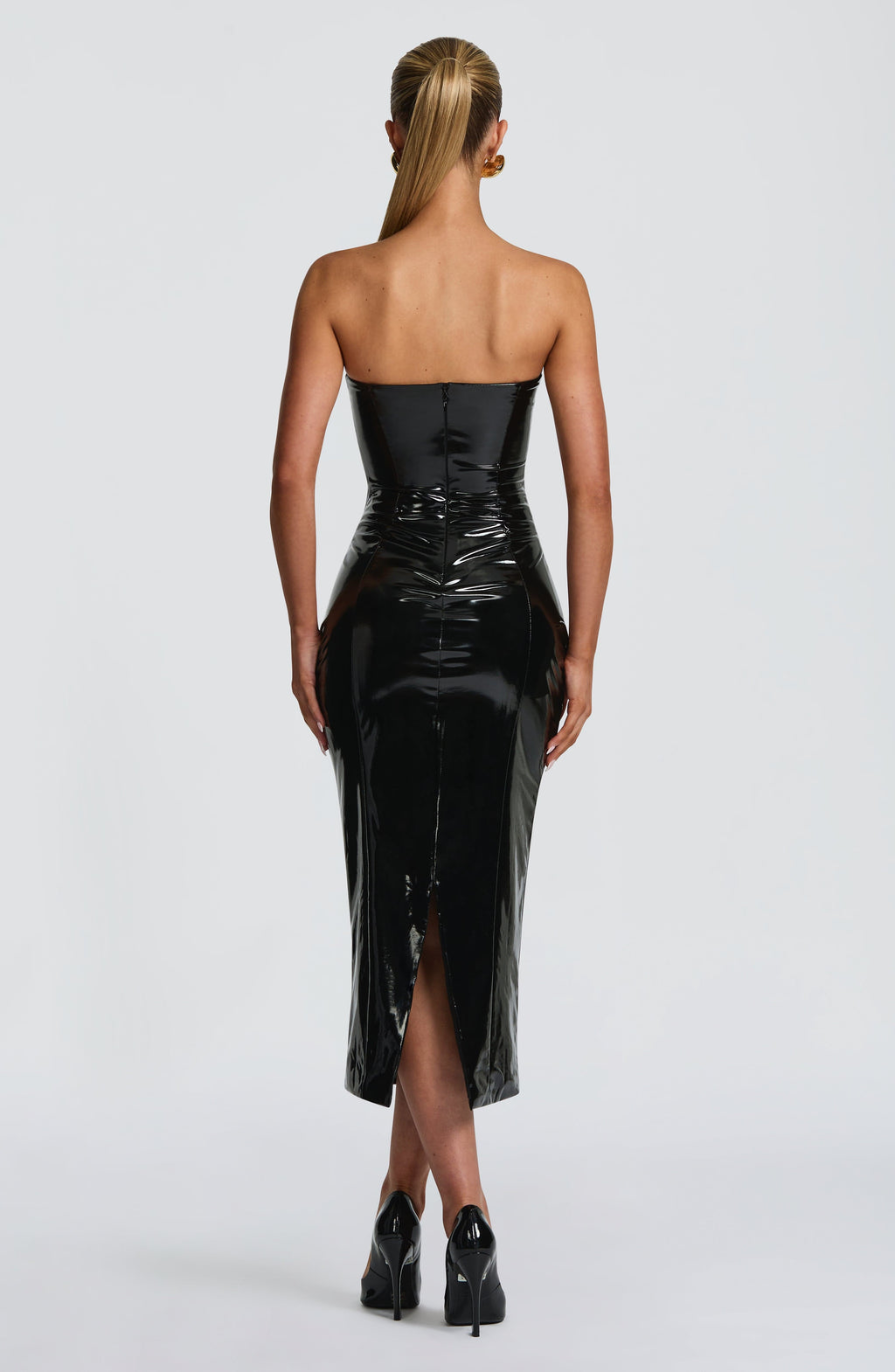 Amala Midi Dress - Black - Napalia