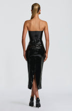 Amala Midi Dress - Black - Napalia