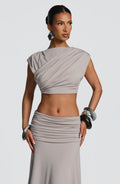 Amara Top - Light Grey - Napalia