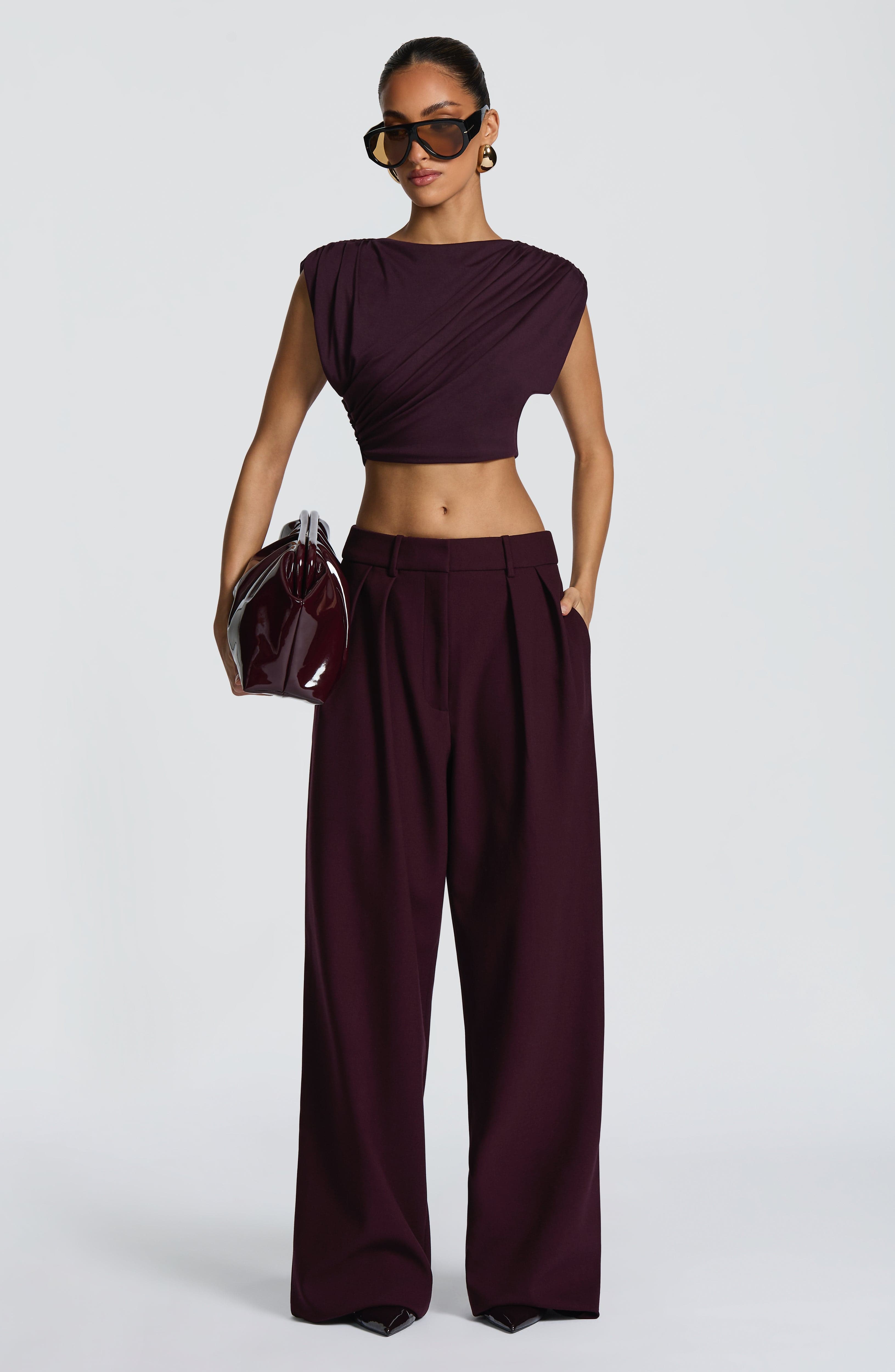 Amara Top - Plum - Napalia