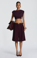 Amara Top - Plum - Napalia