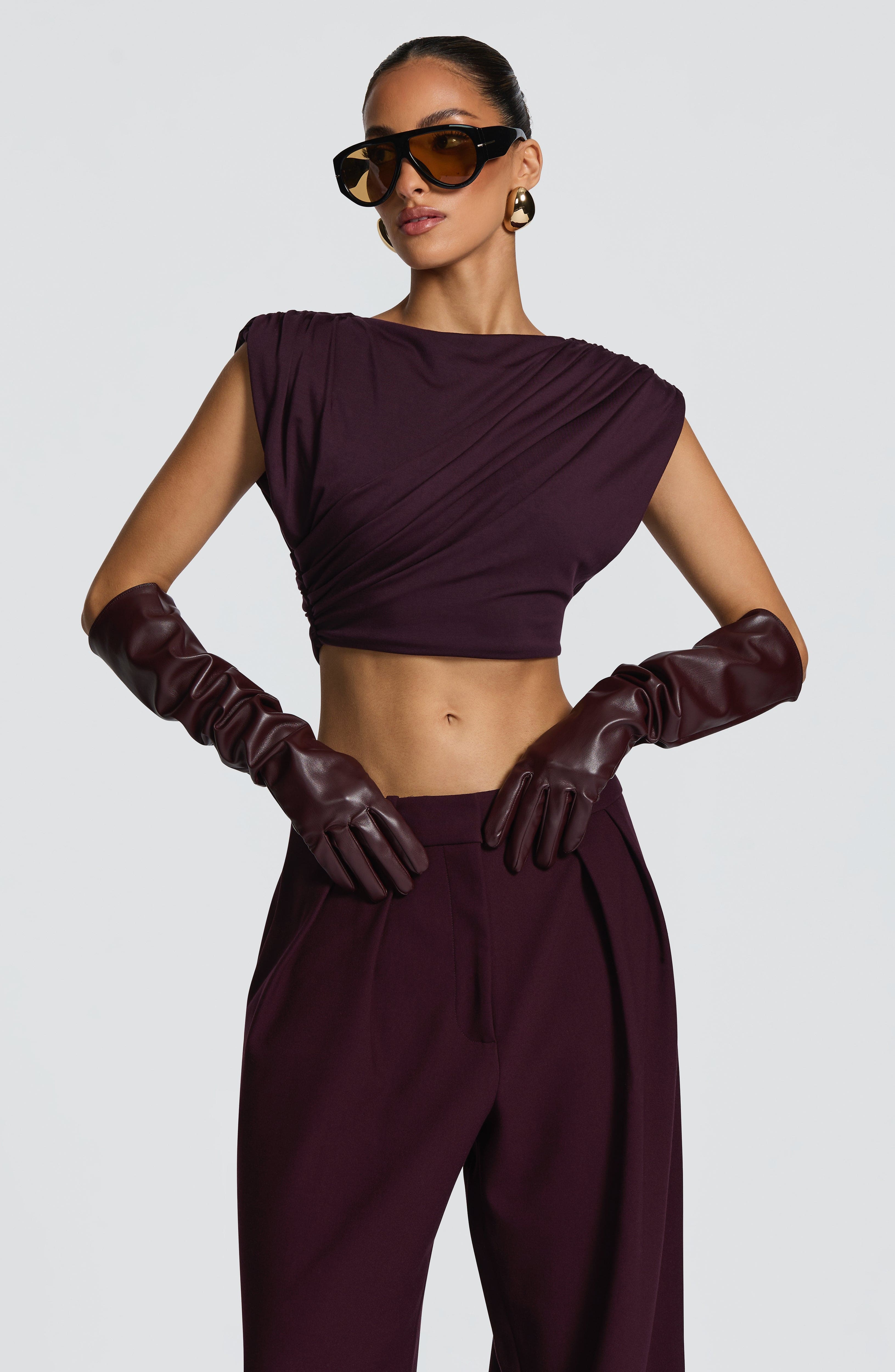 Amara Top - Plum - Napalia
