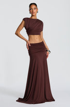 Amara Top - Plum Brown - Napalia