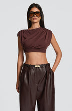 Amara Top - Plum Brown - Napalia