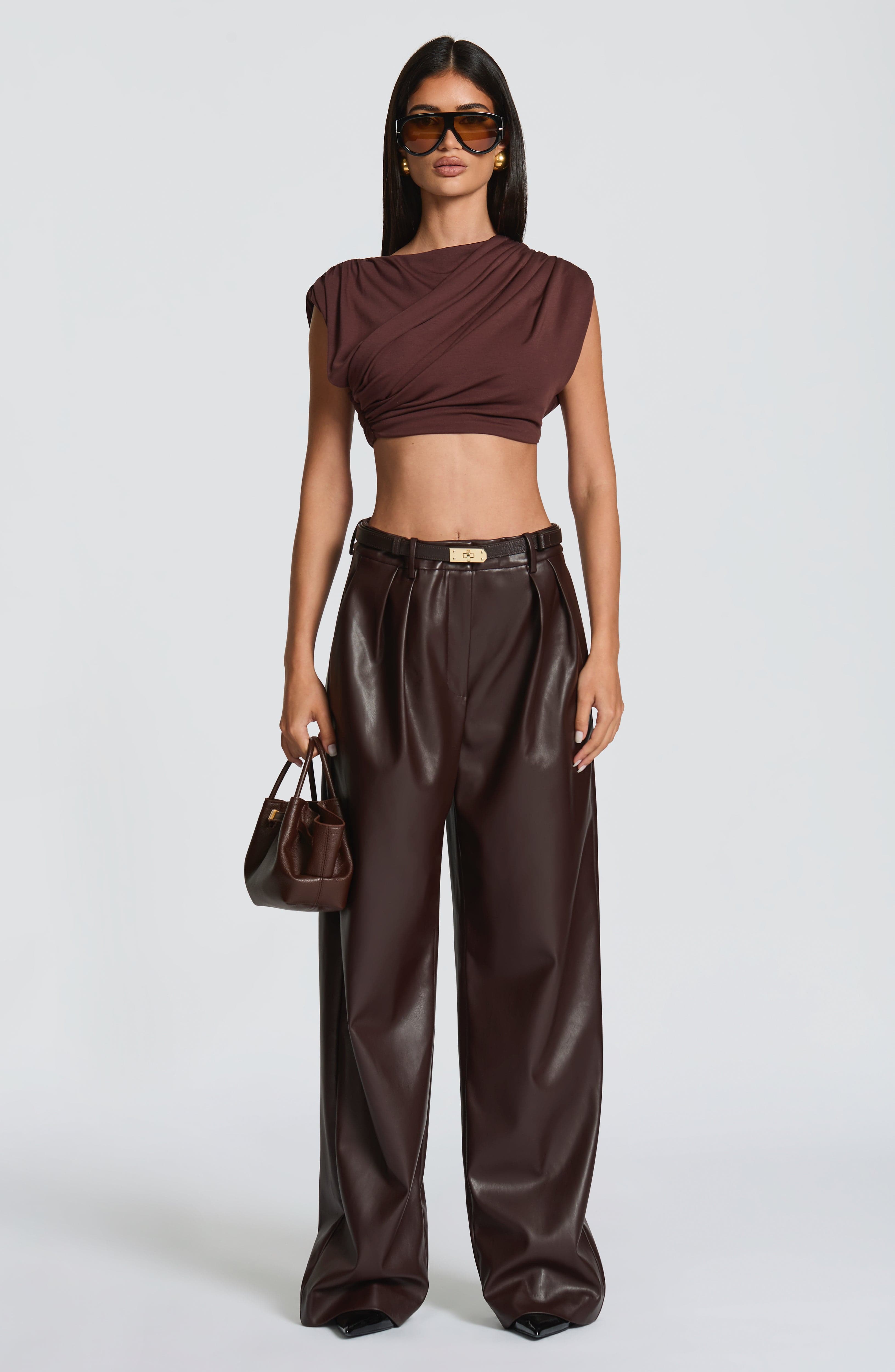 Amara Top - Plum Brown - Napalia