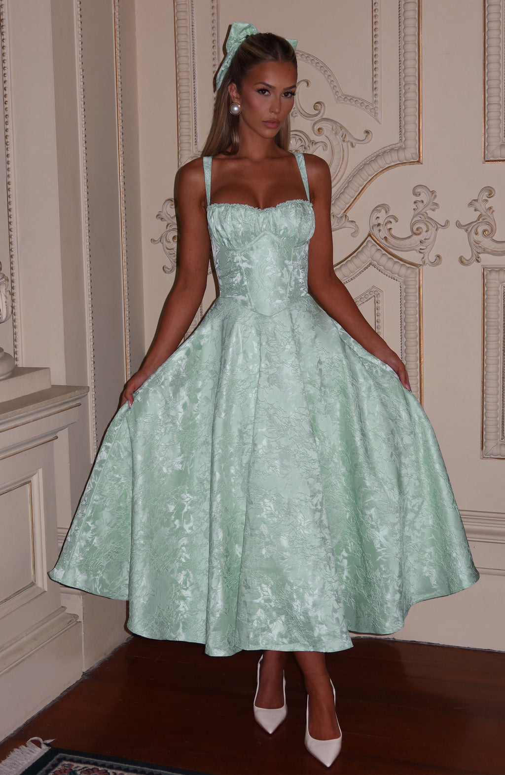 Amity Midi Dress - Mint - Napalia
