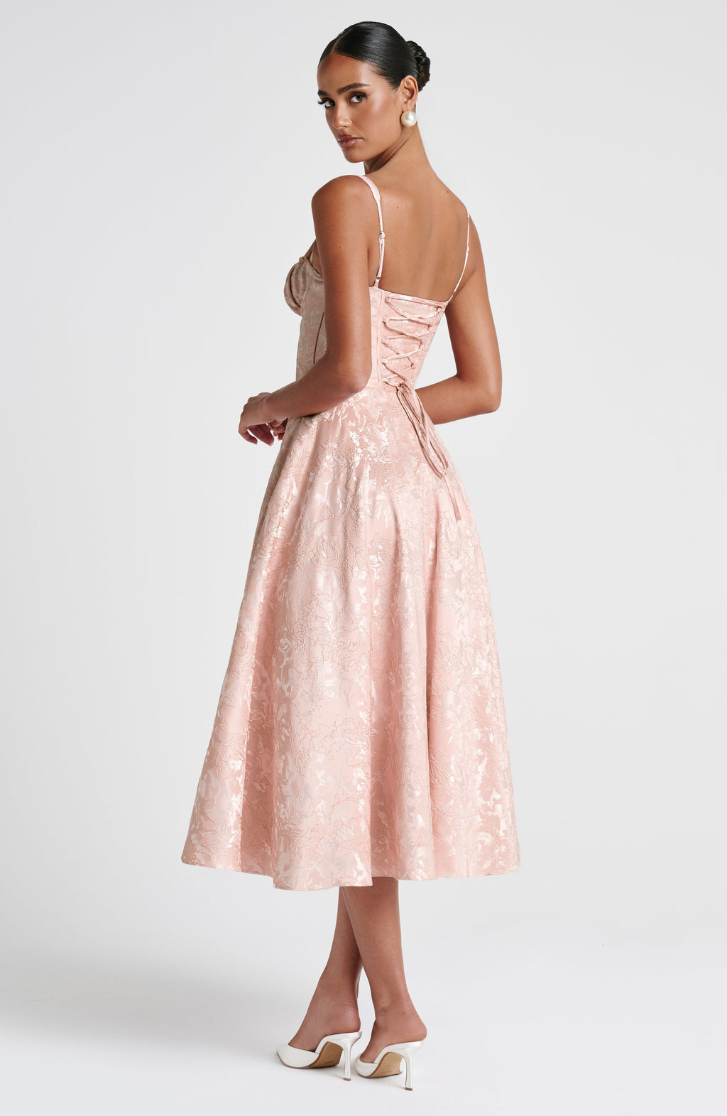 Amity Midi Dress - Soft Peach - Napalia