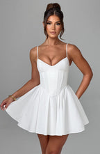 Analeigh Mini Dress - Ivory - Napalia