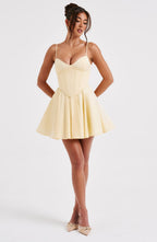 Analeigh Mini Dress - Lemon - Napalia