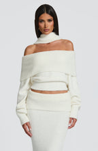 Andie Maxi Skirt - Ivory - Napalia