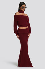 Andie Top - Burgundy - Napalia